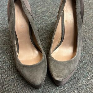 Colin Stuart Grey Suede Heels